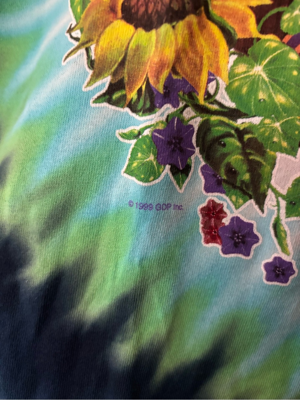 Liquid blue 90s Grateful Dead tie dye tee - Picture 3 of 5